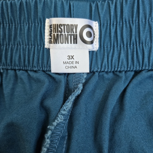 House Of Aama Pull-on Cotton Pants Turquoise Women's Plus Sizes 1X and 3X - Picture 10 of 13